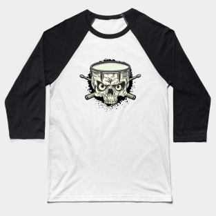 Skull Drum Corps - Drum and Sticks Baseball T-Shirt